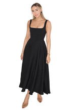 Women’s Sleeveless Midi Dress with Square Neckline for Summer 8