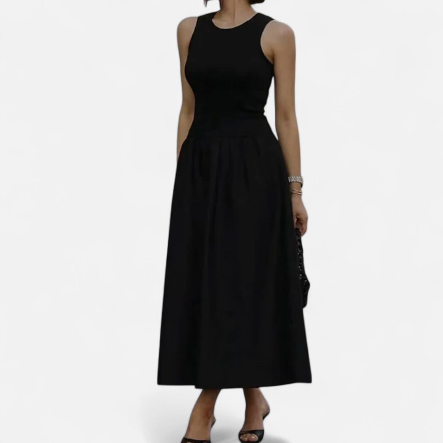 Women’s Slim-Fit Belted Day Dress in Lightweight Fabric 6