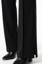 Women’s Slim-Fit Long Sleeve Top and Wide-Leg Trousers Co-Ord Set, Two Piece Set 7