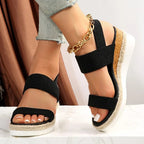 Women’s Stretch Strap Platform Sandals with Cushioned Sole 2