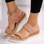 Women’s Stretch Strap Platform Sandals with Cushioned Sole 4