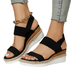 Women’s Stretch Strap Platform Sandals with Cushioned Sole 5