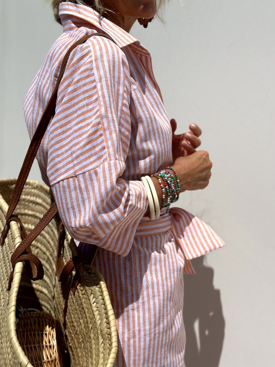 Women’s Striped Shirt Dress with Relaxed Fit for Summer 4