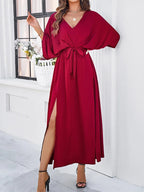 Women’s V-Neck Black Summer Dress in Multiple Sizes 2