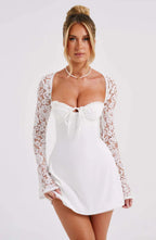 Women’s Sleeveless Mini Party Dress with Fitted Bodice 1