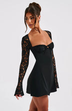 Women’s Sleeveless Mini Party Dress with Fitted Bodice 15