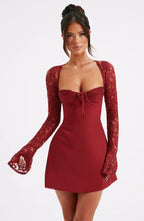 Women’s Sleeveless Mini Party Dress with Fitted Bodice 18