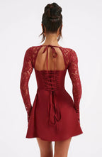 Women’s Sleeveless Mini Party Dress with Fitted Bodice 19