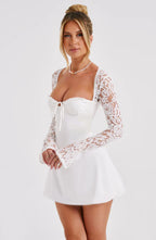 Women’s Sleeveless Mini Party Dress with Fitted Bodice 2