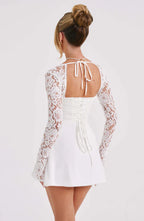 Women’s Sleeveless Mini Party Dress with Fitted Bodice 3