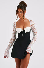 Women’s Sleeveless Mini Party Dress with Fitted Bodice 7