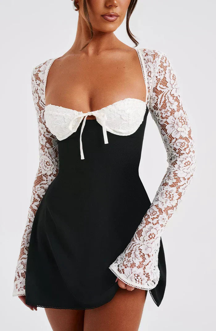 Women’s Sleeveless Mini Party Dress with Fitted Bodice 9