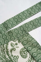 Women’s Wrap Mini Skirt with Paisley Print and Side Tie 3