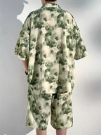 Men’s Abstract Print Two-Piece Set