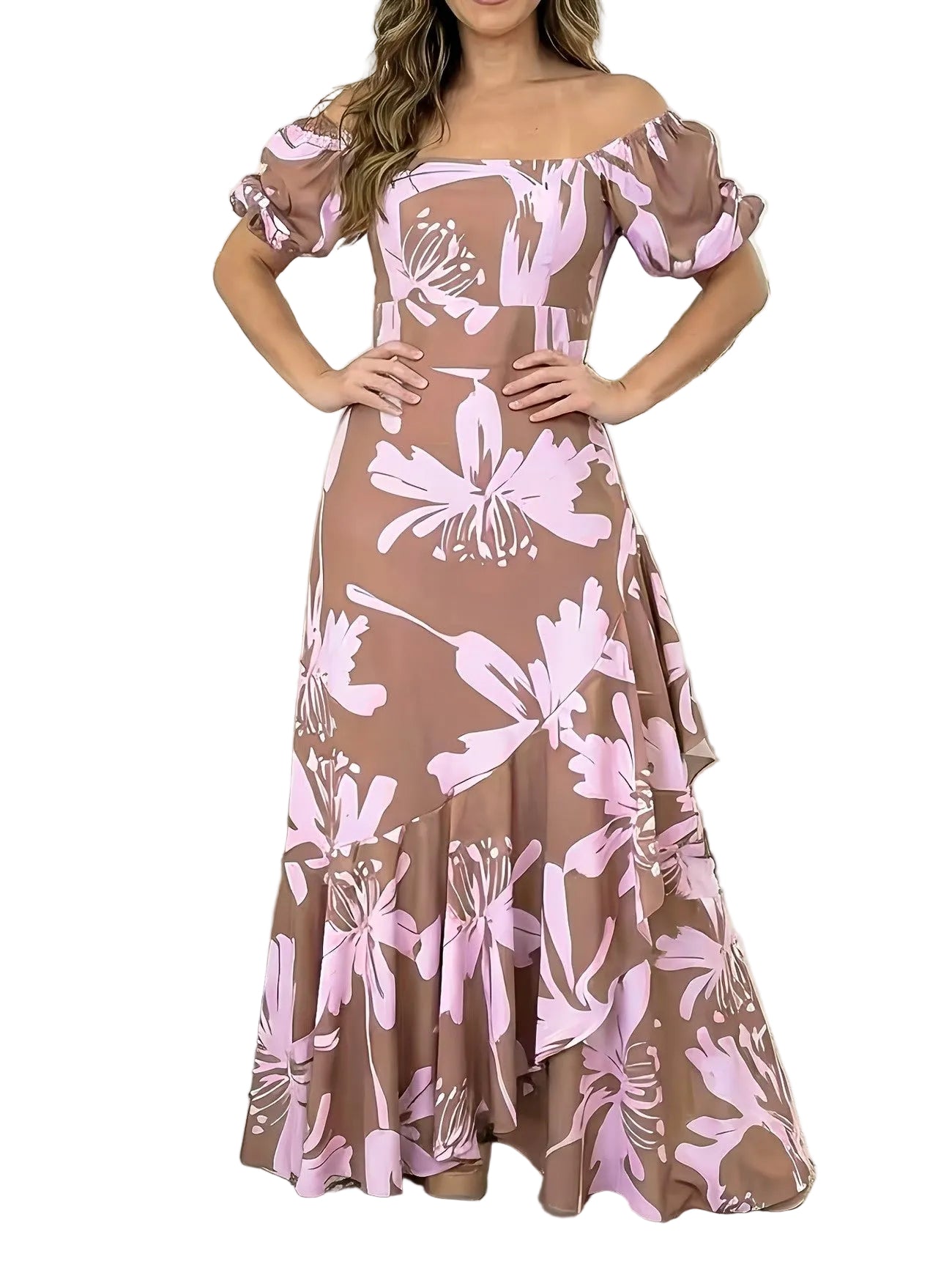 Women’s Floral Off-the-Shoulder Maxi Dress