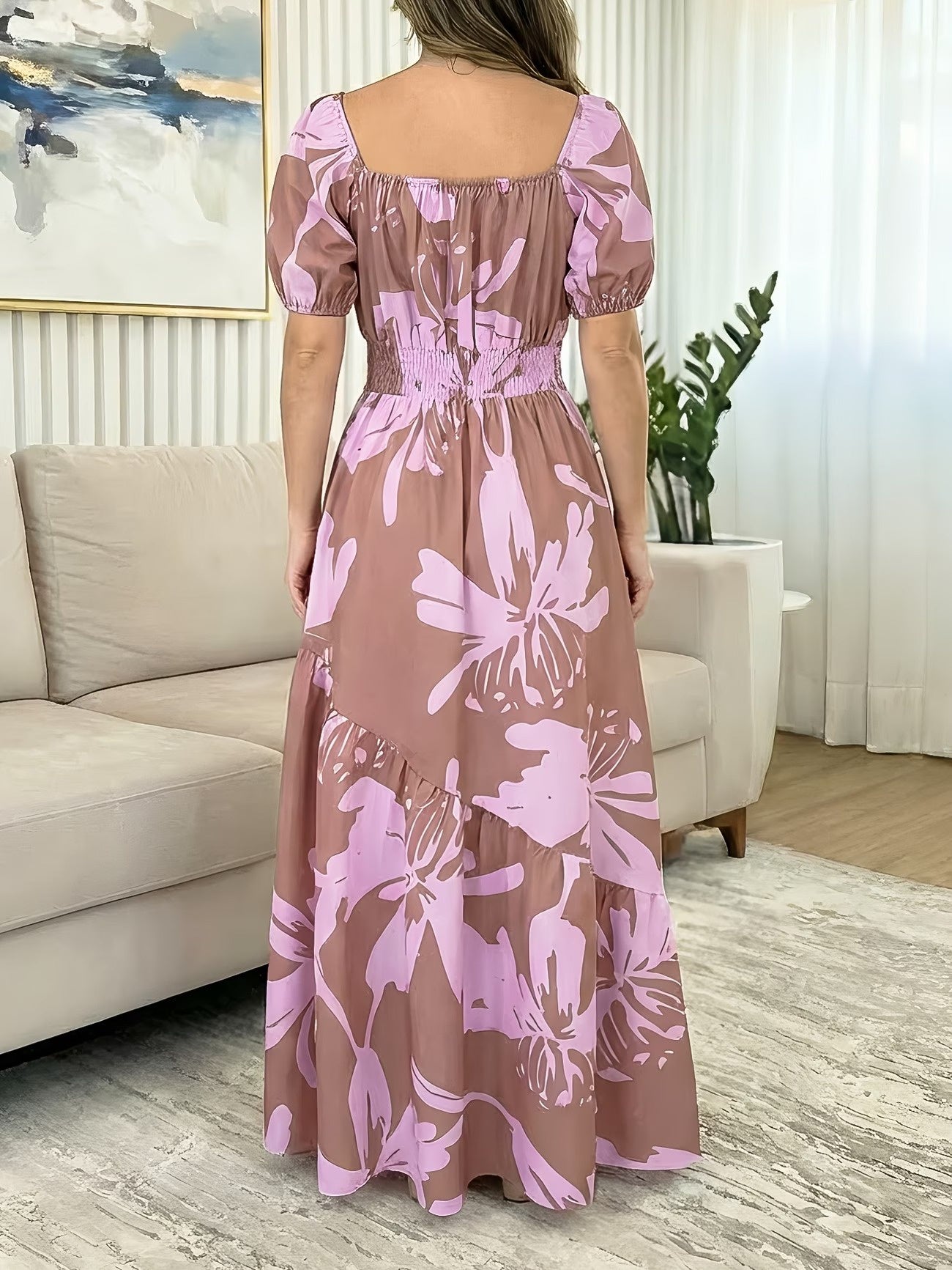 Women’s Floral Off-the-Shoulder Maxi Dress