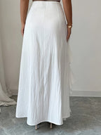 Women’s High-Rise Maxi Skirt with Side Slit