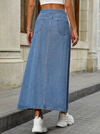 Women’s Maxi Skirt with Button Front