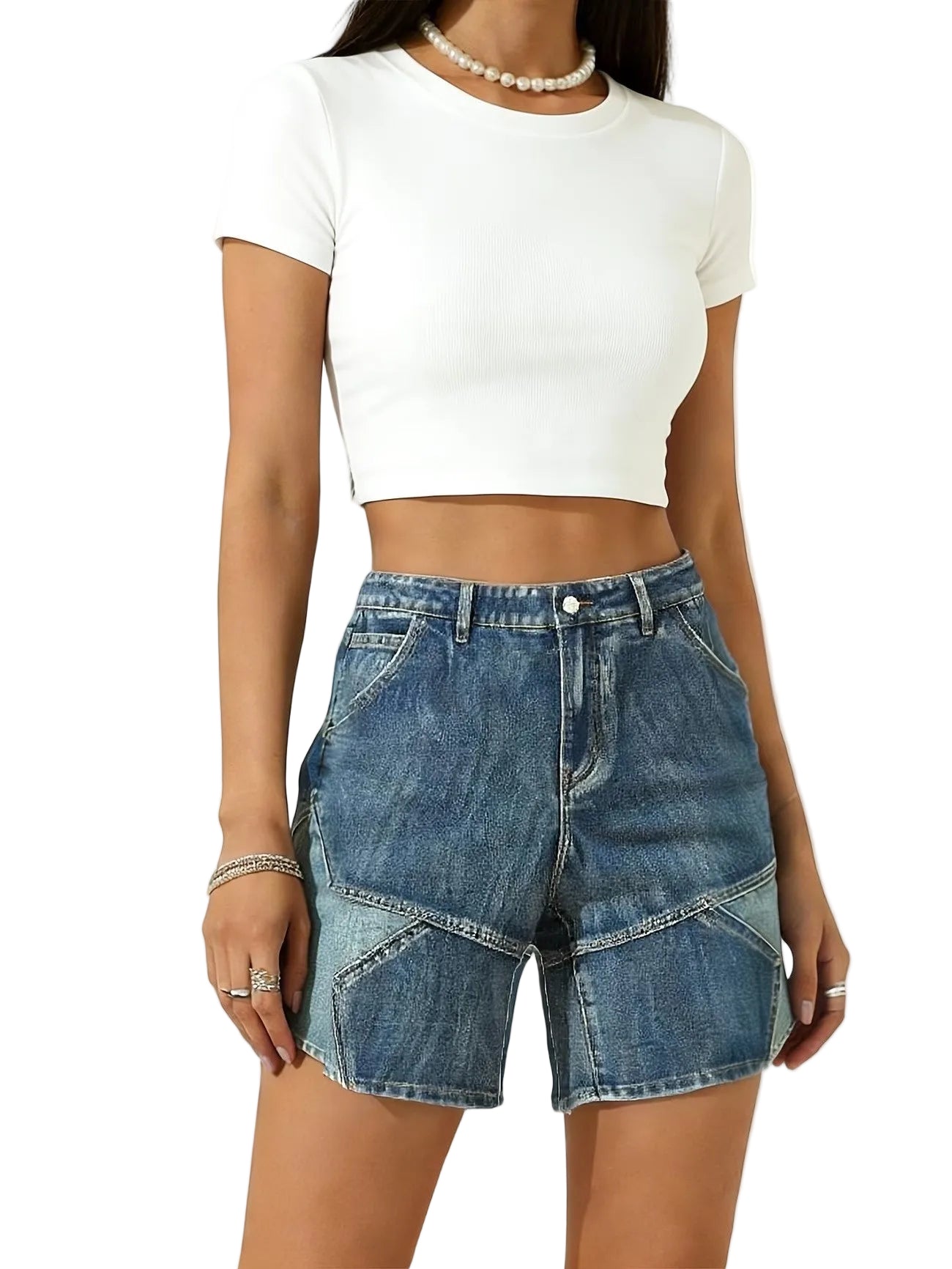 Women’s Patchwork Star Shorts